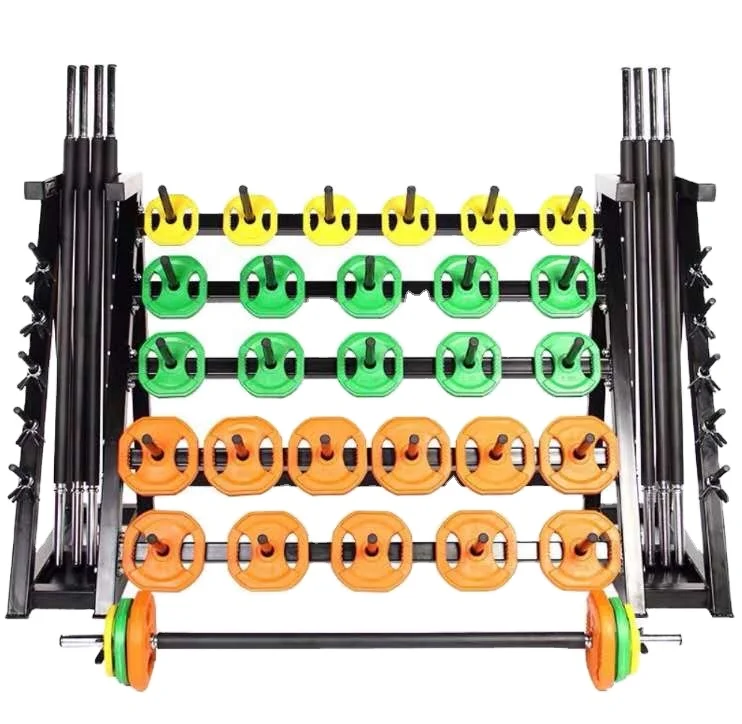 

High Quality Adjustable Weights Custom Logo and Color Gym Equipment Weight Lifting pump bar Barbell 20KG Sets, Chromatic