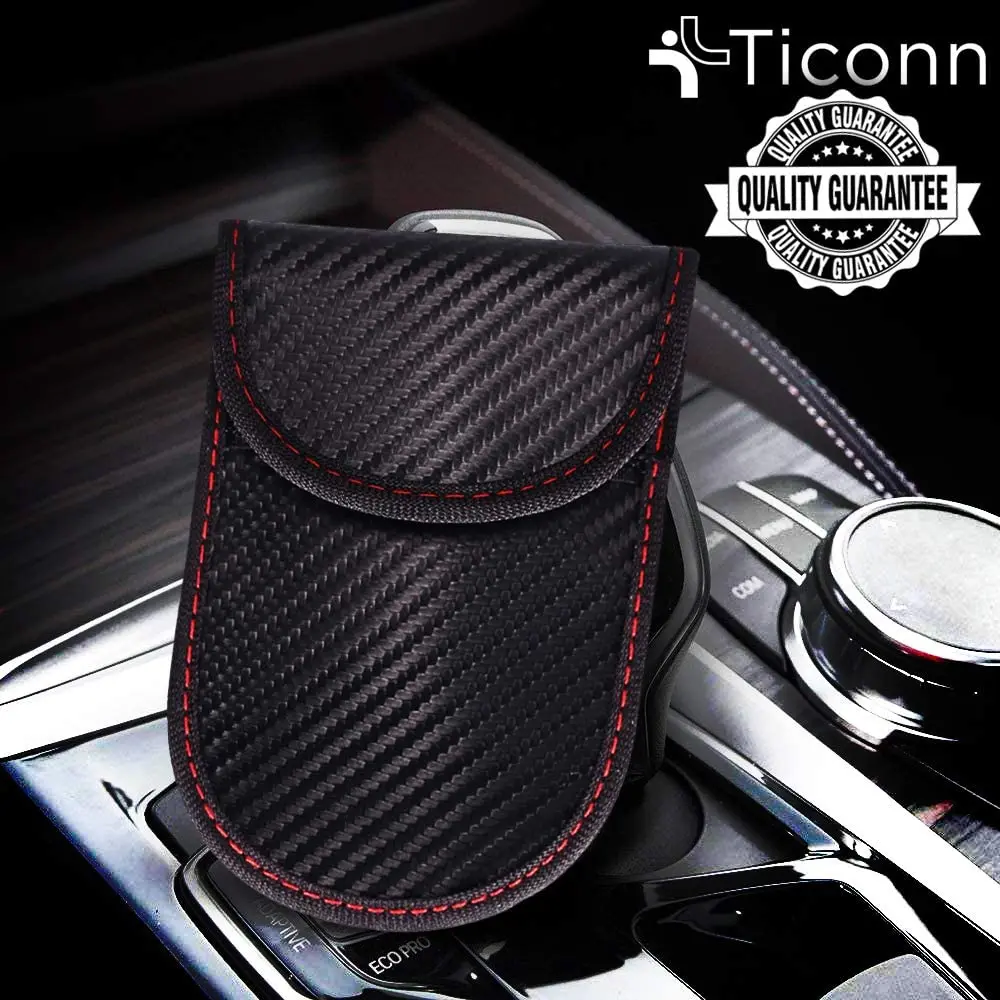 

Key Fob Protector Faraday Bags Car Key Signal Blocking Car Security Protection Pouch Anti-Hacking Case Blocker