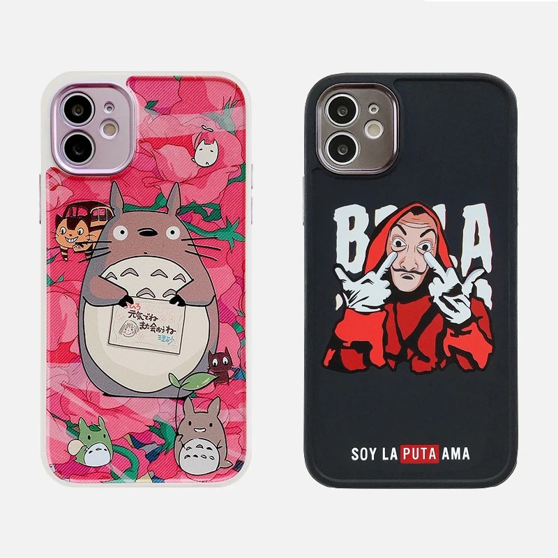 

Anime Fashion Phone Case Cute Protective Cover Women Girlish Men Dustproof Shockproof Luxury For iPhone 11 Pro Max Phone Case