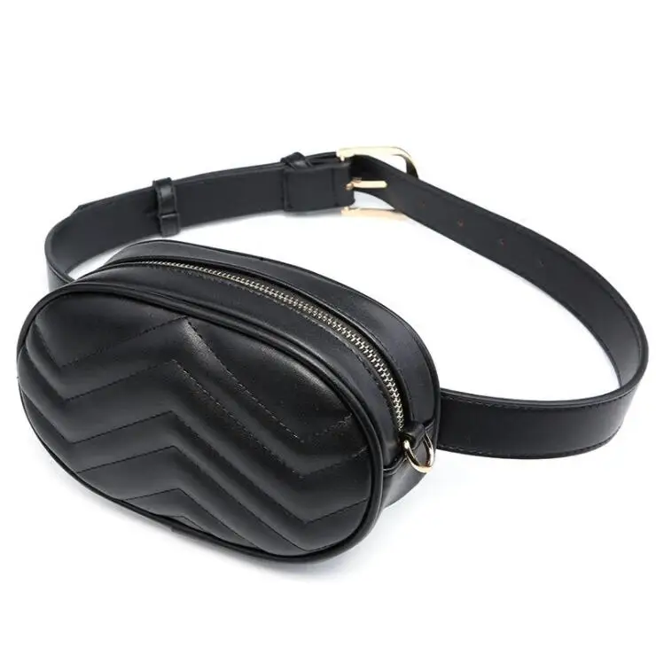 

2021 Custom high quality zipper chest bag waterproof shoulder bag women outdoor crossbody fanny pack waist bag, Black red pink