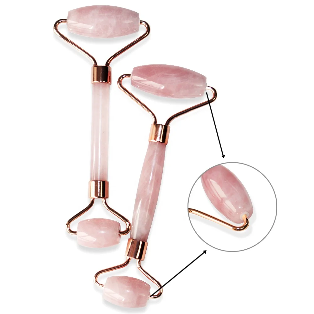 

Massager For Face Jade Roller Rose Quartz And Rose Gold Jade Roller Face Massage Jade Roller