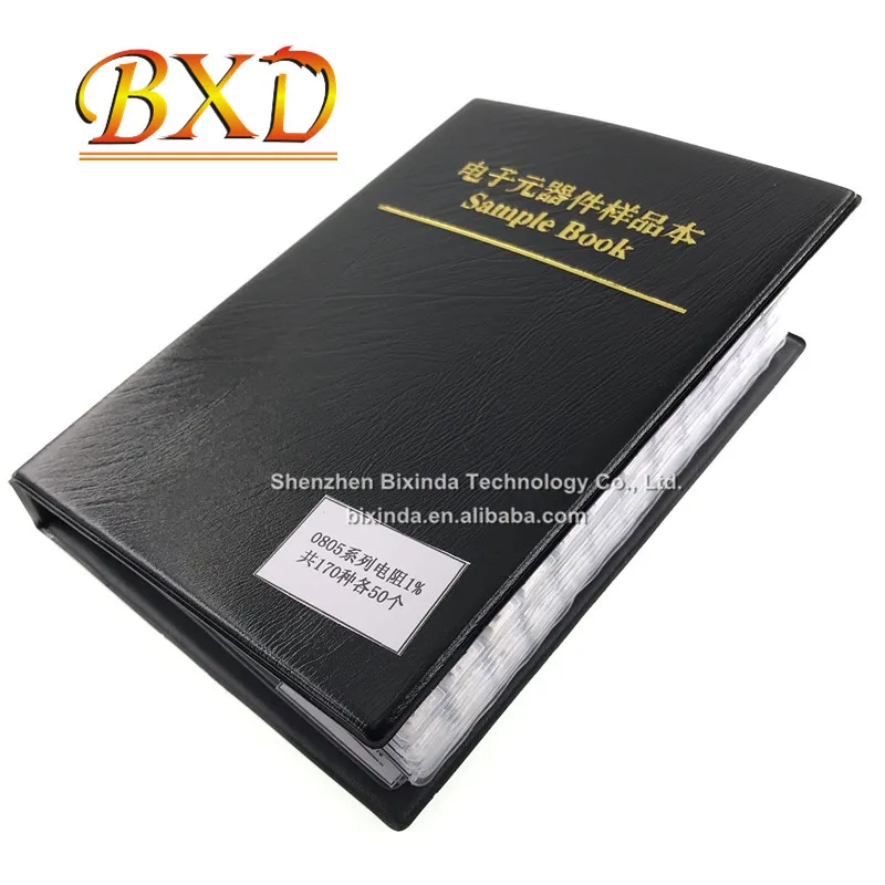 0805 1% SMD SMT Chip Resistors Assortment Kit 170Values x50 Assorted Sample Book 