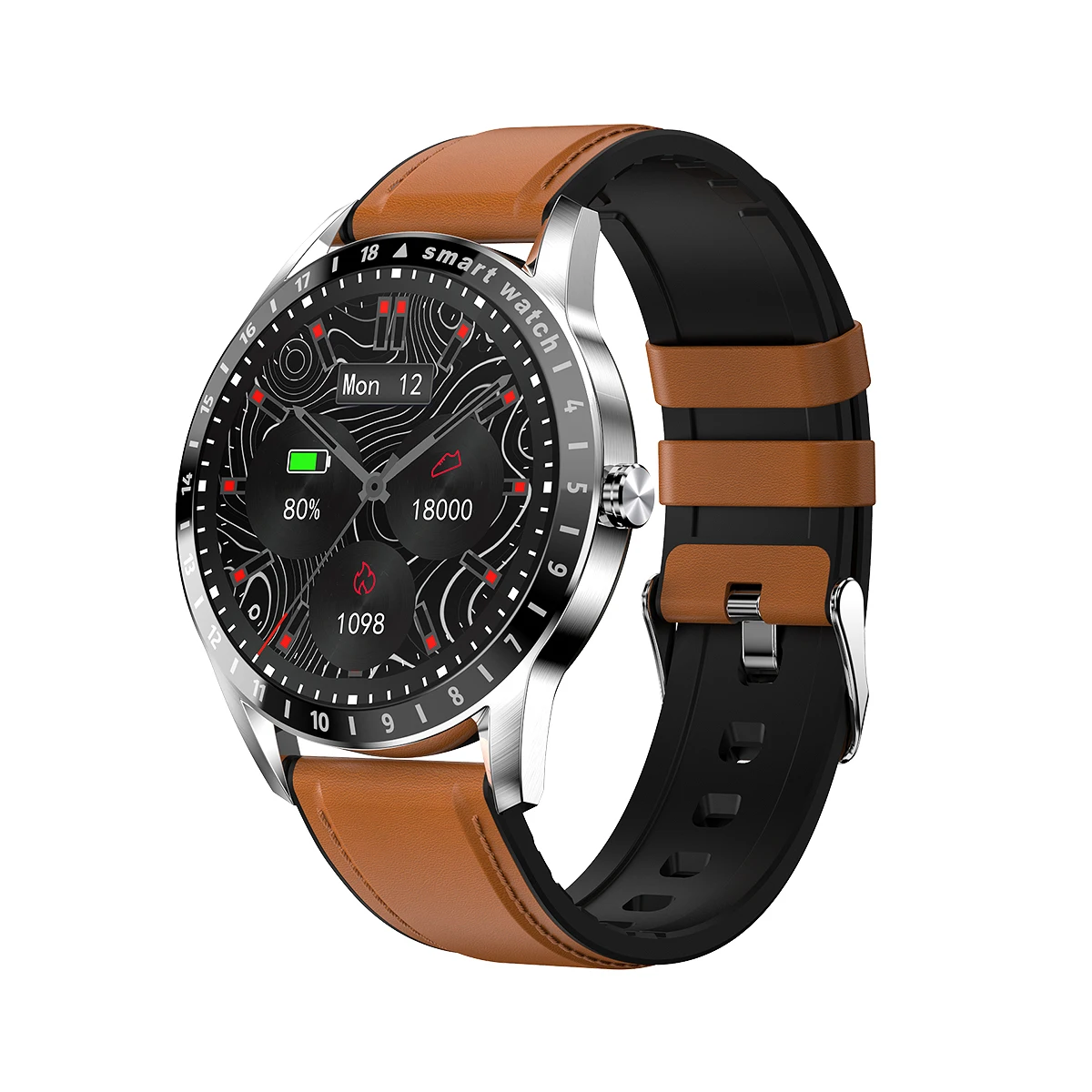 

Amoled Round Screen Smart Watch LA10 Heart Rate Blood Pressure Tracker IP68 Waterproof Outdoor Smartwatch