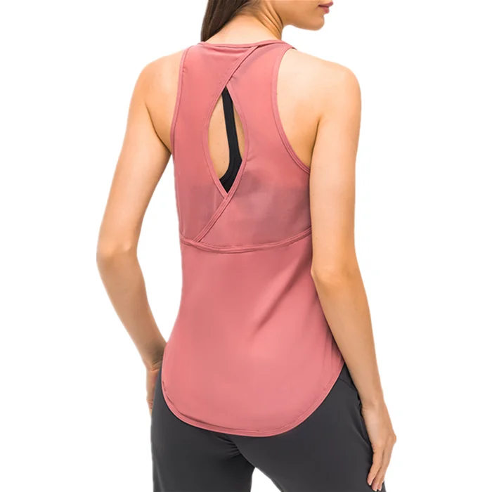 

Xsunwing Best selling athleisure tank top women back hollow fitness & yoga wear quick dry ladies Sportswear sexy yoga clothing