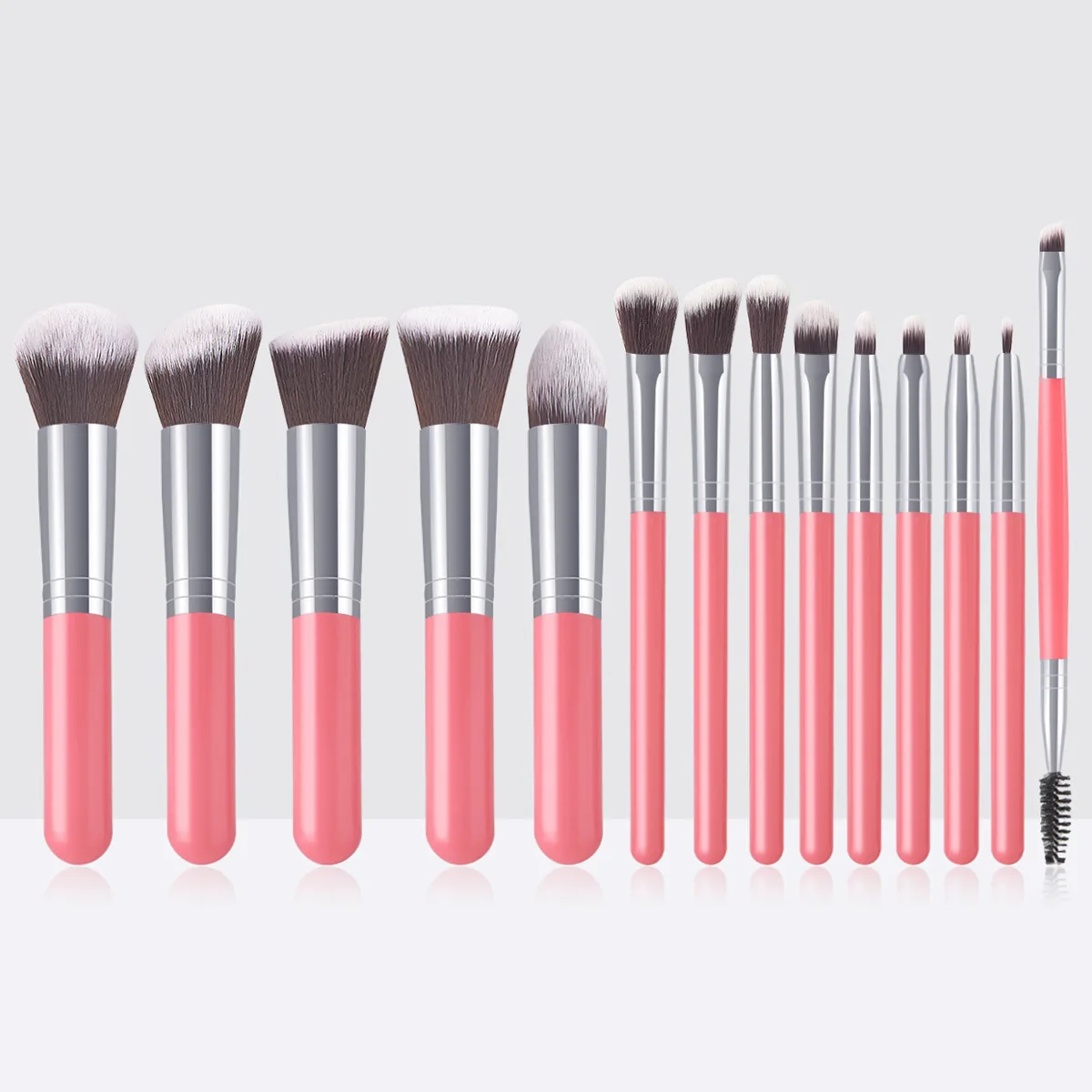 

FEIYAN Cheap Wholesale Makeup Brushes 2022 Synthetic Hair Plastic Handle Kabuki 10 Piece Makeup Brush Set