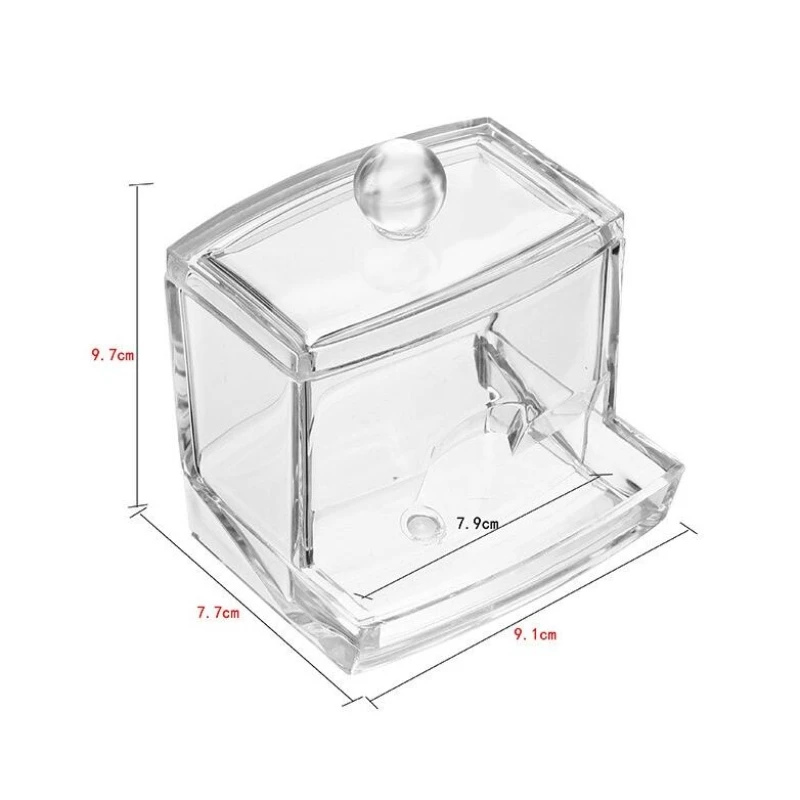 

Transparent Acrylic Cotton Swab Boxs Cosmetic Storage Boxes Storage Boxes Desktop Debris Drug Jewelry Storage