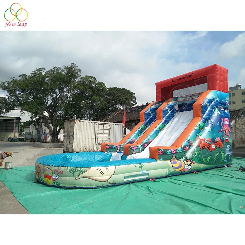 

outdoor funny inflatable water splash pool amusement park for kids