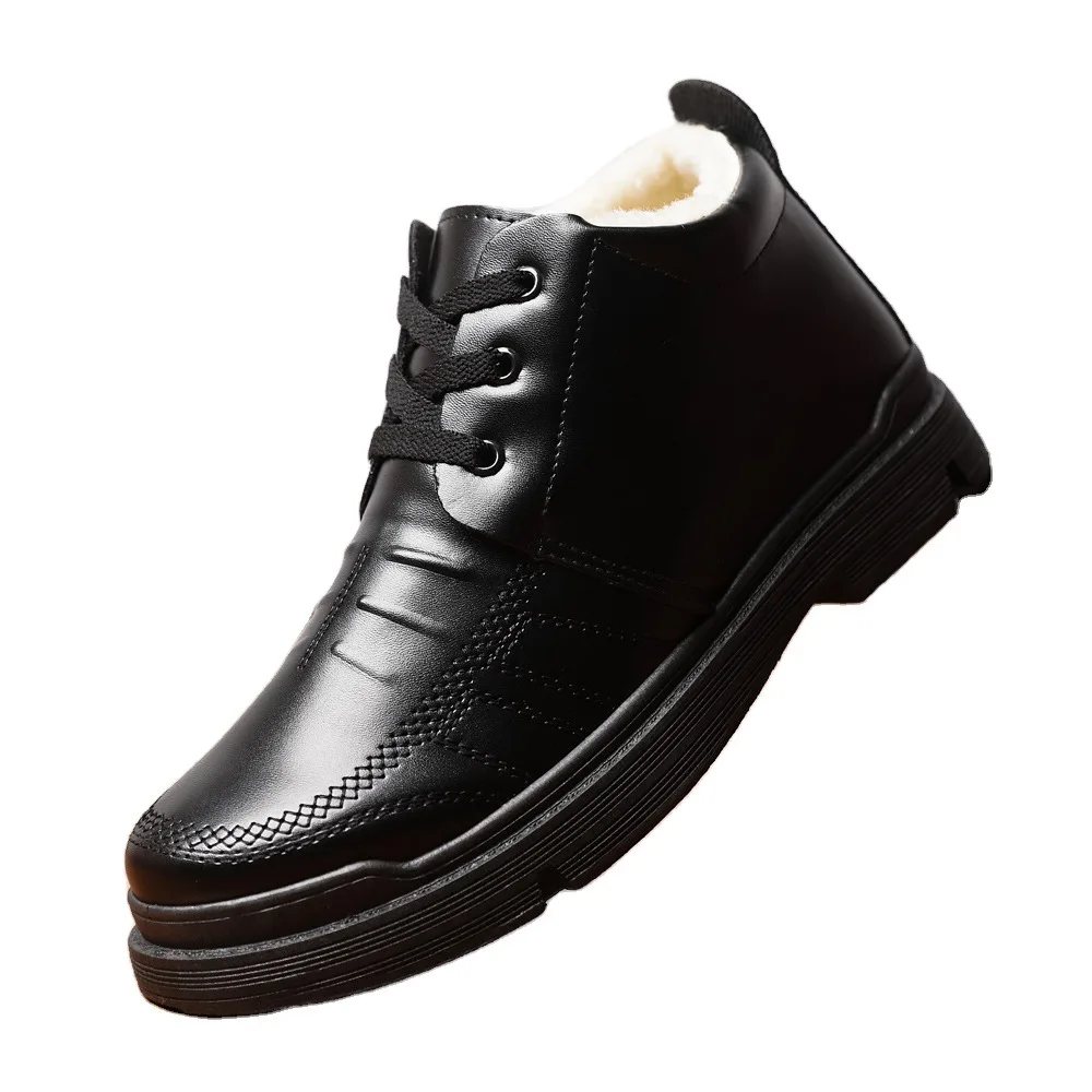 

winter flannel korean fashion warn student school men shoes