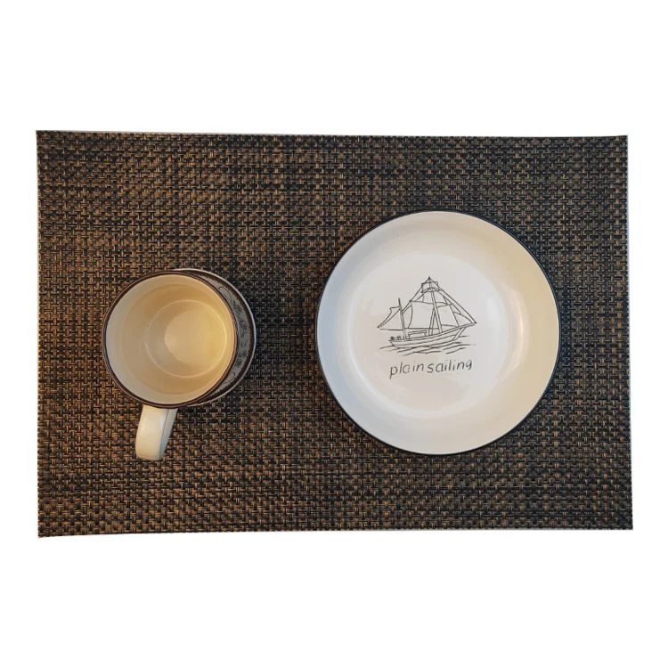 

China Supplier Stocked Plastic Table Mat Pvc Placemats Sets For Christmas Dinner