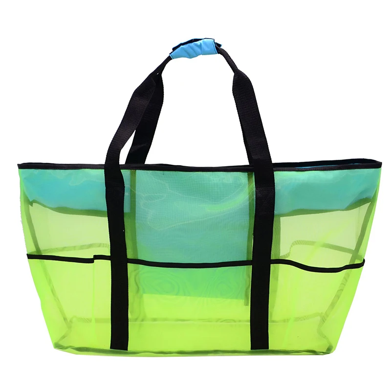 

Large transparent duffle bag Wholesale Personalized Monogram Lightweight Mesh Beach Bag, As pics show