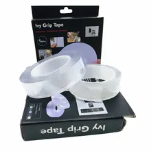 متعددة الوظائف قابل للغسل قابلة لإعادة الاستخدام القابلة للإزالة لاصقة شفافة مزدوجة من جانب ماجيك نانو الشريط