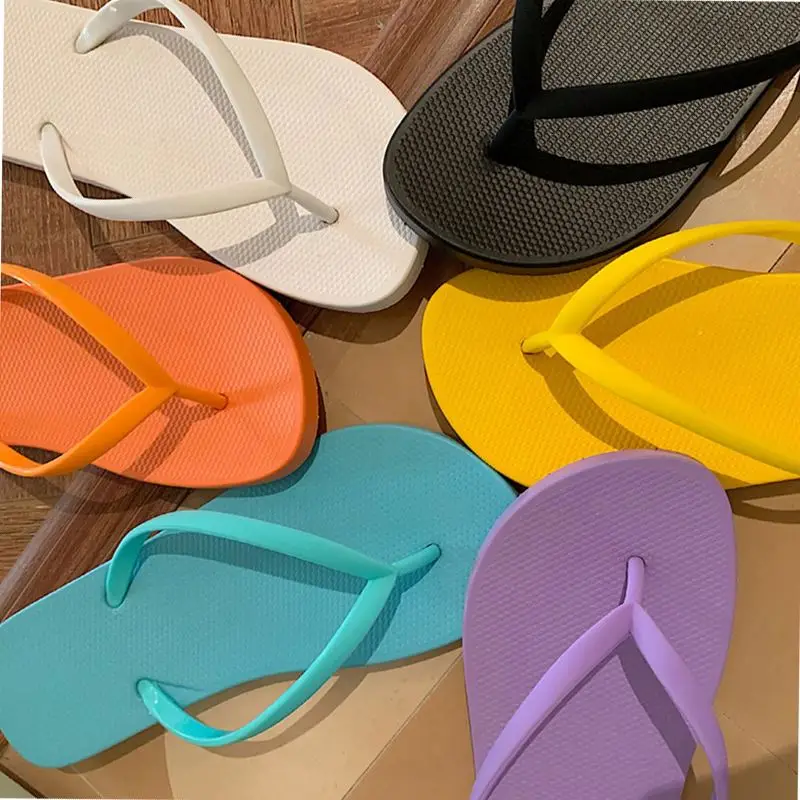 

Chenyu 2021 Latest Design Casual Women Beach Japan Style Custom Logo Slipper Slide Soft Rubber Flip Flops flip-flops slippers, As shown