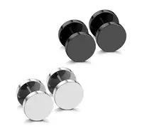 

WIIPU Ear Plug Stud Stretcher Ear Tunnel Earring Stainless Steel Body Piercing Jewelry 4/6/8/10/12/14mm