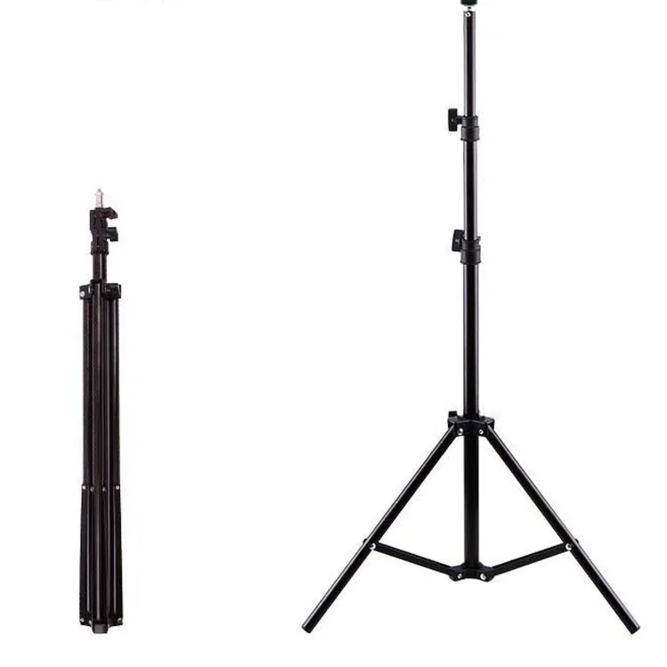

2.1m adjustable tripod Black flexible universal tripod ring lamp Professional Camera Tripod Stand
