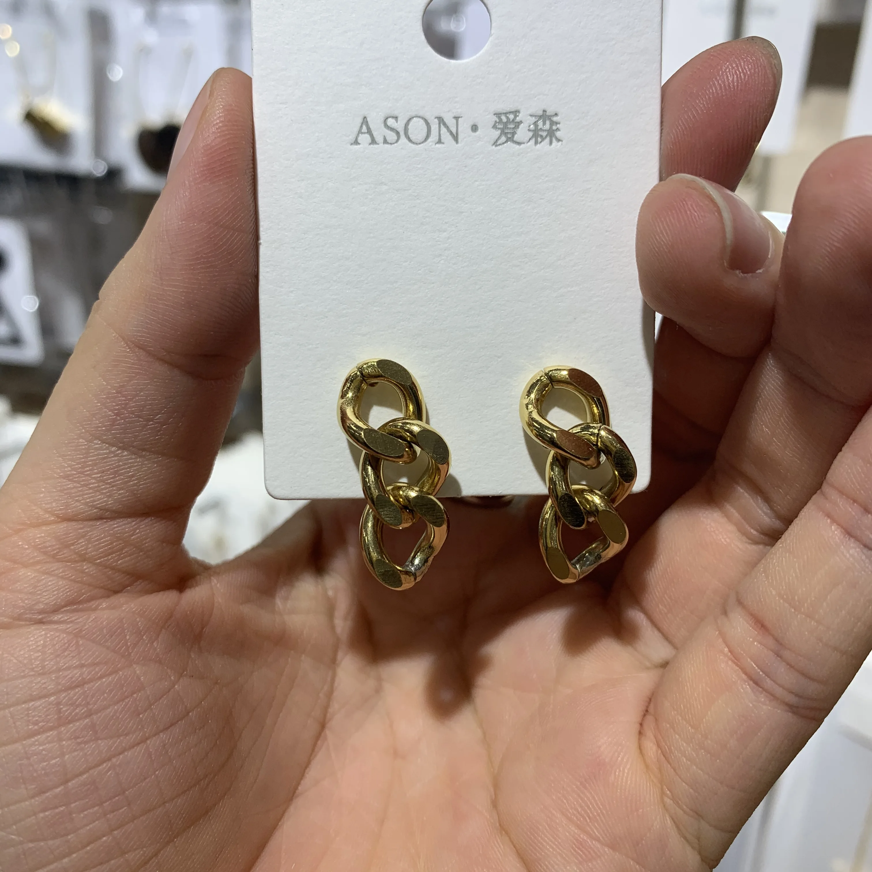 

14K Gold Stainless Steel Tassels Chain Earring Fashion Drop Earrings Long Chain Earrings For Women Female Jewelry, Gold/silver/rose/black available