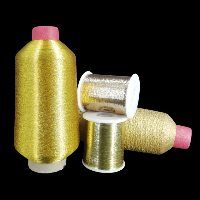 
L-type garment gold and silver silk MX embroidery gold and silver thread sari metallic yarn 