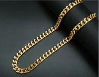 

Best selling Yellow Gold 36 Inches Cuban Link Chain Necklace