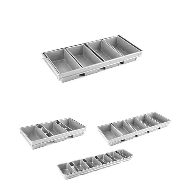 

4 straps loaf tray nonstick Alumminum steel loaf tray with coating bread pan bread loaf pan Toast Pan