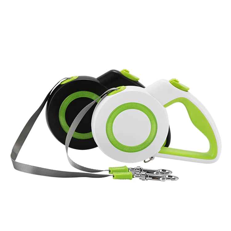 

50 Foot Retractable Dog Lead Leash Set With Dog Waste Bag