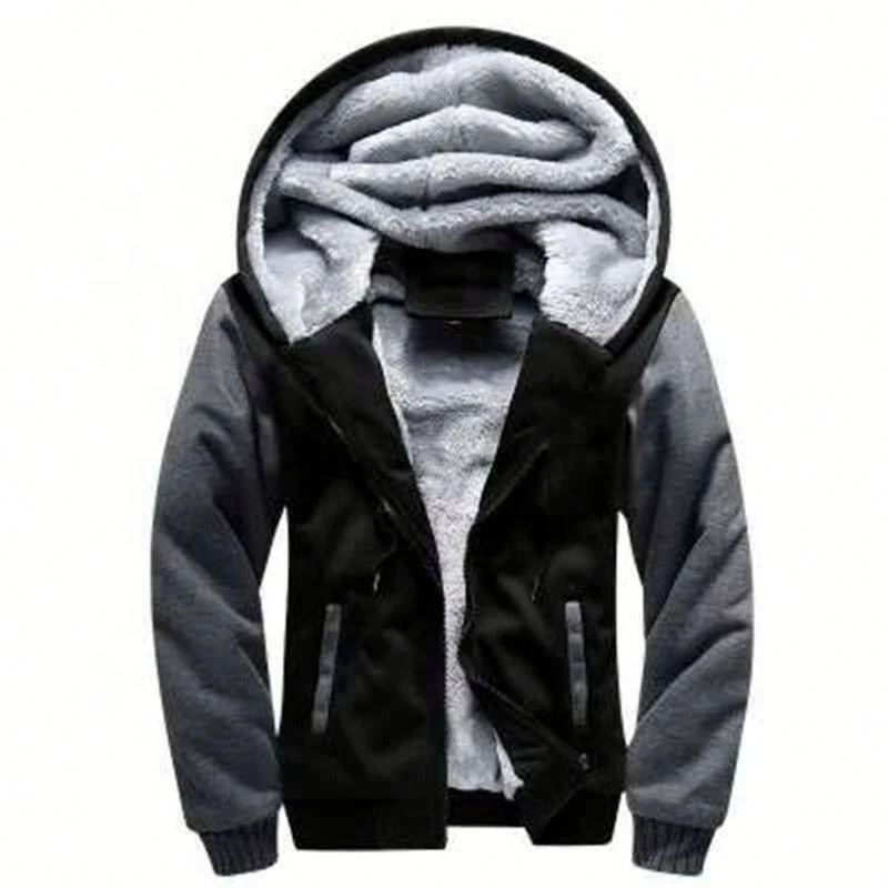 

Designer Autumn Slim Fit Blank Hooded Quilted Baseball Sports Thicken Jacket Men, Red/dark gray/light gray
