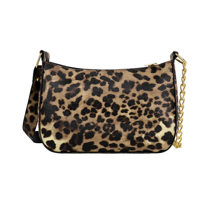 

Shoulder crossbody axillary leopard grain sling bag of pu leather handbags handbags
