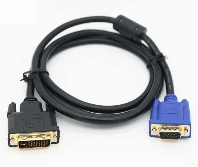 

2019 15pin VGA male to 24+5 pin DVI male cable