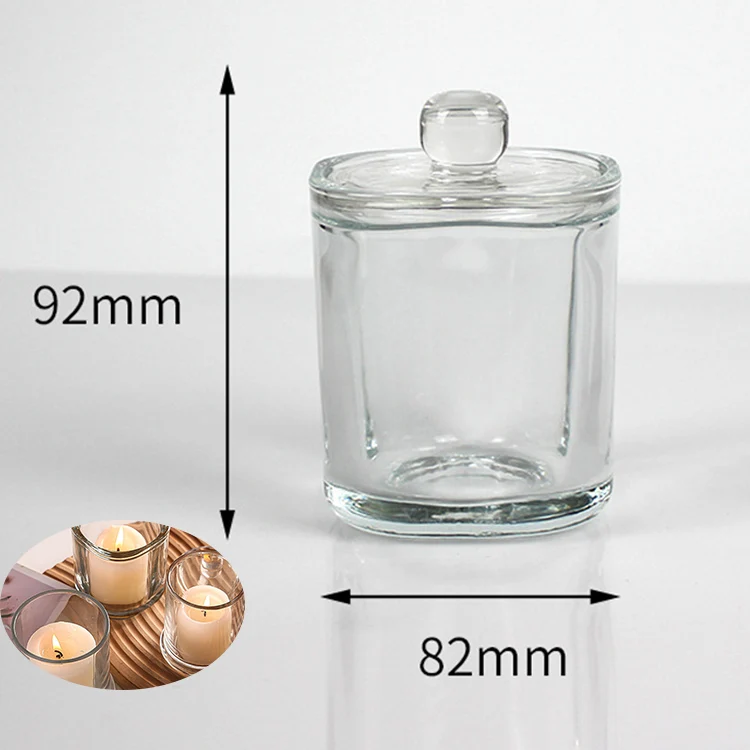 250ml Custom Candle Jar Household Decoration Empty Glass Candle Container for Candle Making