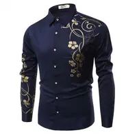 

Luxury Screen Print Bauhinia Floral Relaxing Men Full Sleeve Shirt