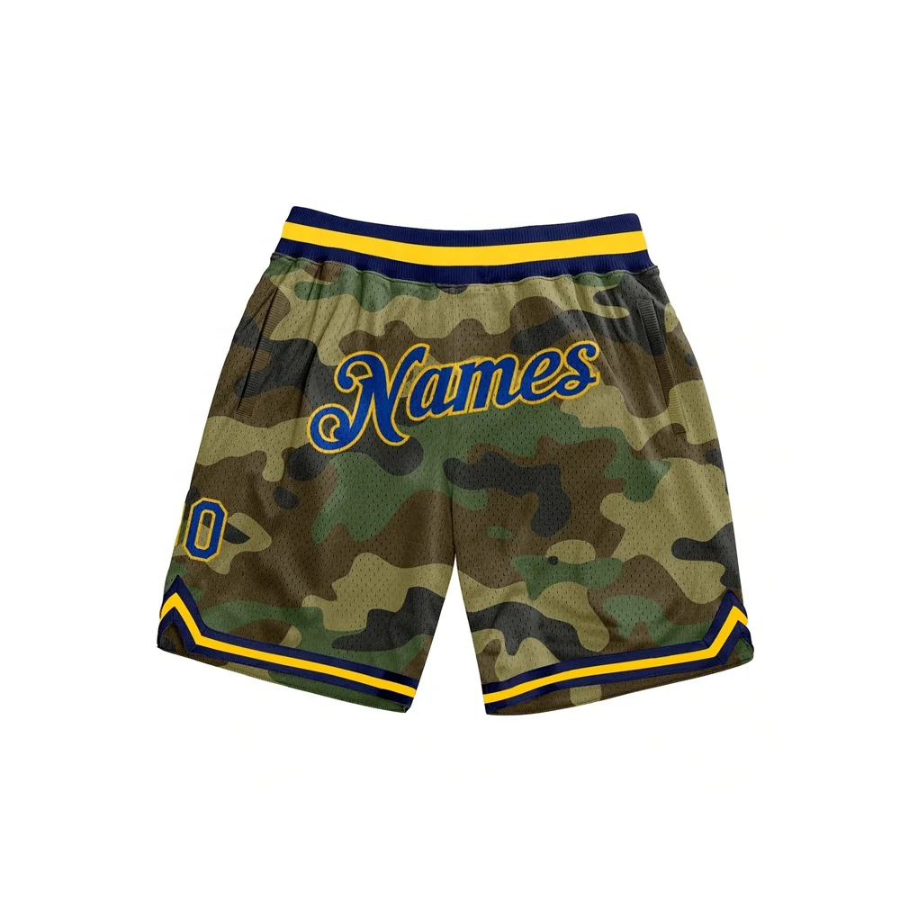 

Custom Men's Camo Authentic Salute To Service Gym Running Shorts With Pocket