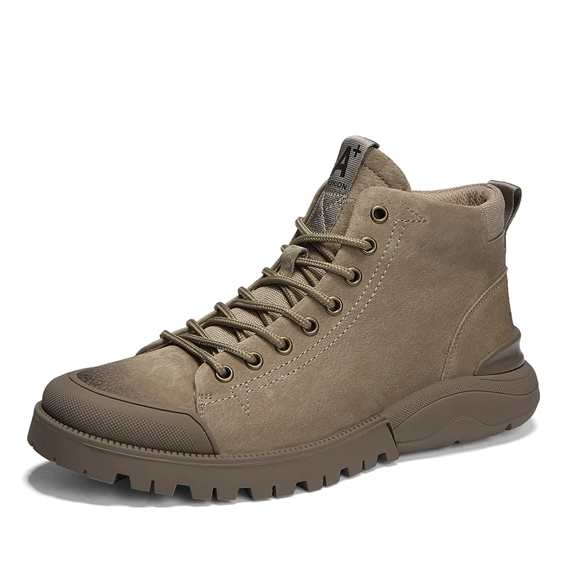 

39-44 fashion casual martin boots outdoor shoes Wholesale men genuine leather Hiking shoes
