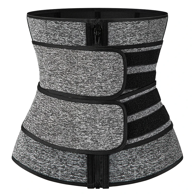 

High quality waist trainer 2021 reflective waist trainer two belt gym waist trainer