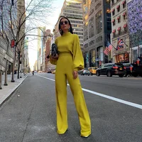 

Fashion Latest Design White Casual Long Sleeve Fitness Female Elegant Jumpsuits Women