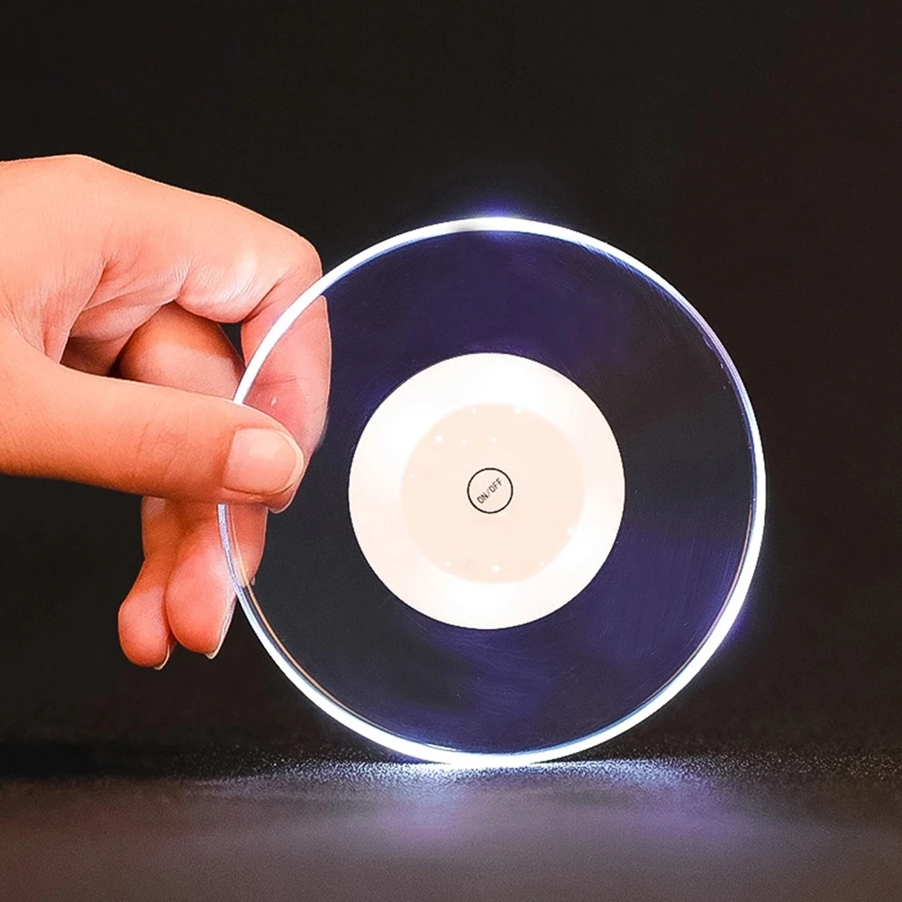 

RGB High quality luminous acrylic LED cocktail coaster