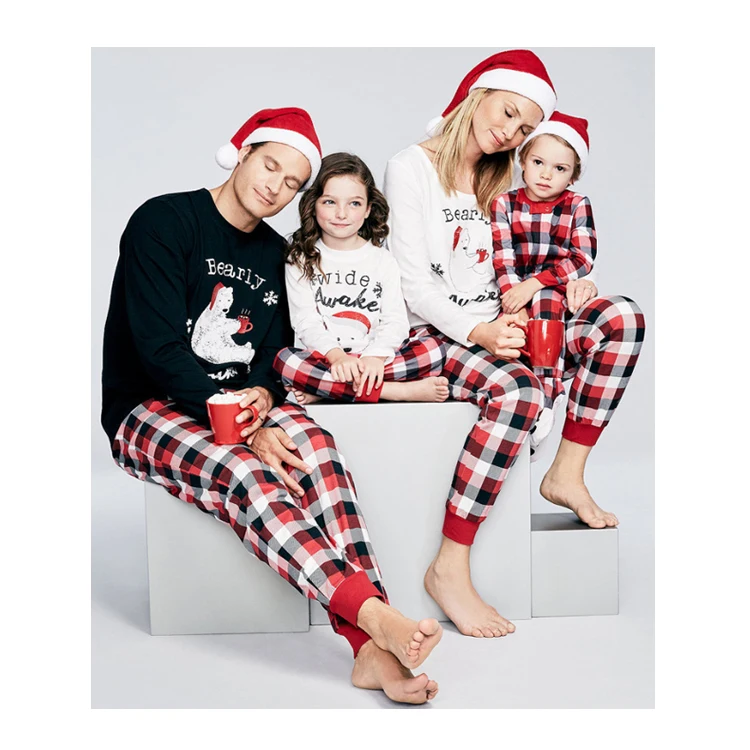 

Amazon Christmas Parent-Child Two-Piece Plaid Family Matching Christmas Pajamas, 1 colors