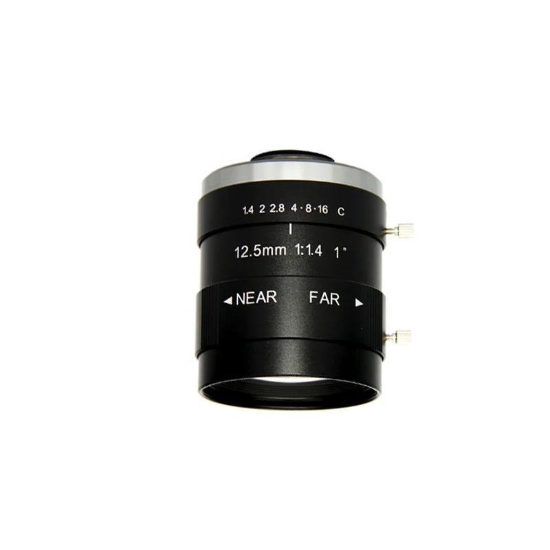 

5MP 12.5 16 25 35 50 75mm 1" F1.4 Manual C-Mount Machine Vision FA camera Lens, Black