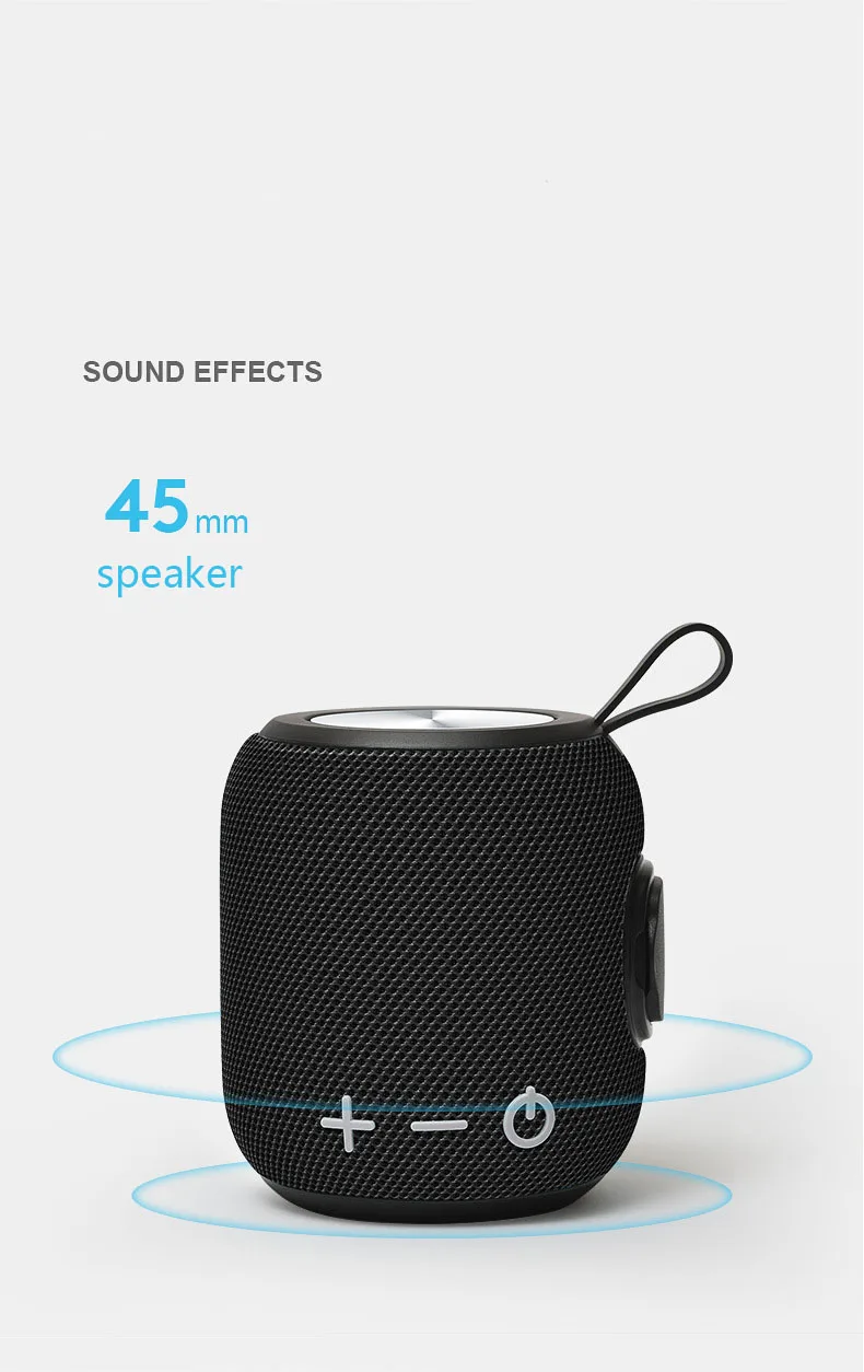 New M7 Outdoor fabric mini portable smart IPX7 waterproof wireless bluetooth speaker - ANKUX.COM