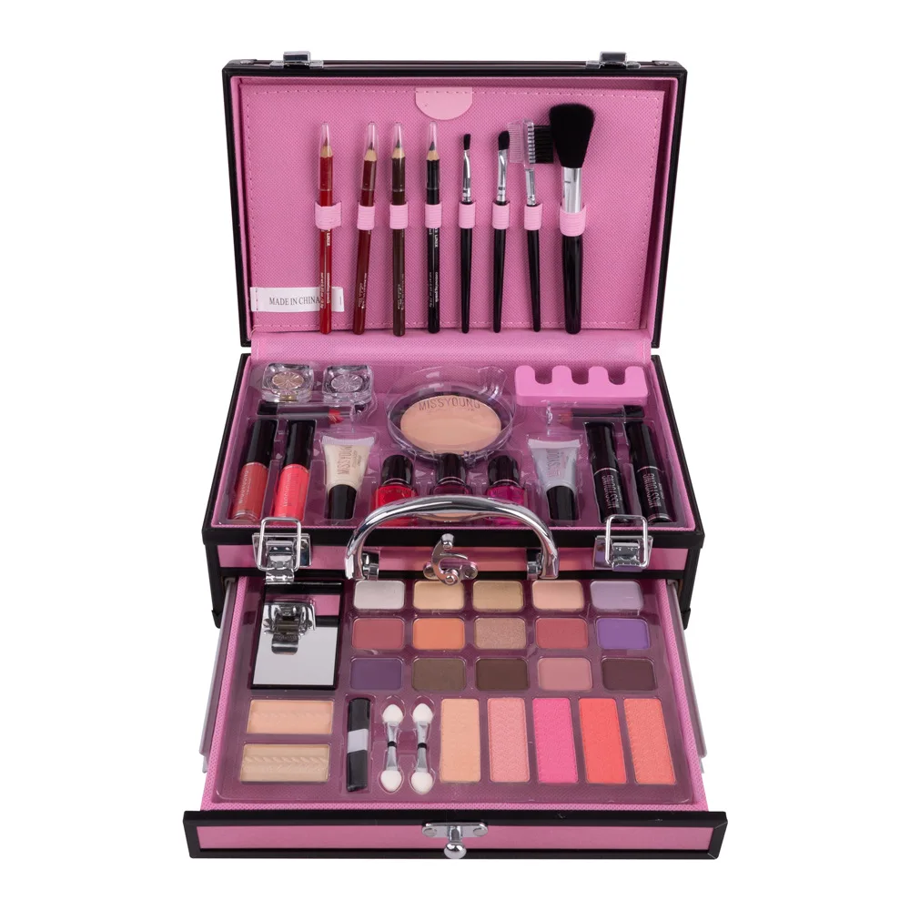 

Ready To Ship 55 colors Professional cosmetics all in one Organic Women makeup kit full gift set box, Women makeup set