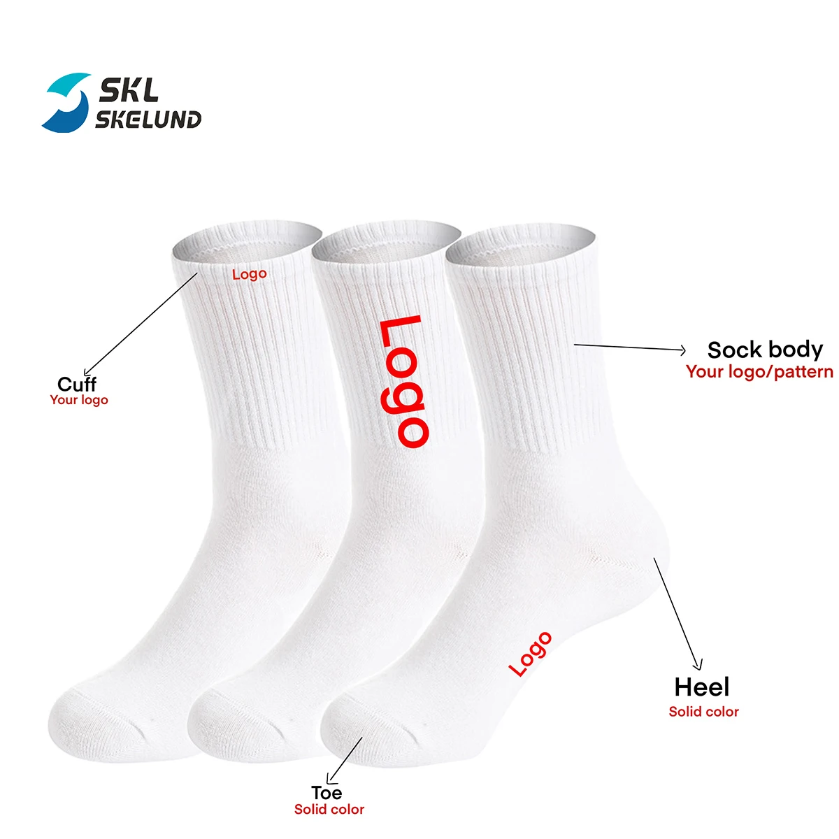 

Wholesale Low Moq Custom Logo Training Cotton Cushioned Crew Socks High Elastic Terry Athletic Running Men Socks