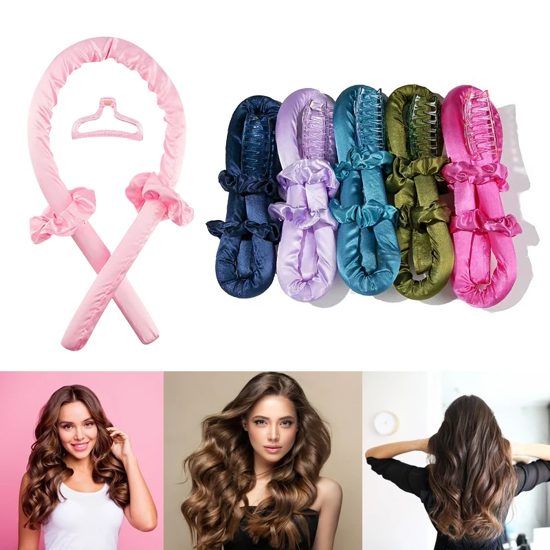 

New way of curling Heatless curl hair ribbon, Customized