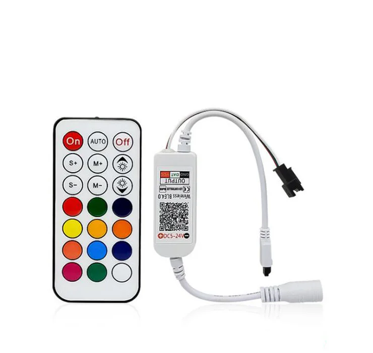 

5V-24V 21-Key LED Controller Intelligent APP Remote Control for RGB Flashing Light Strip, White