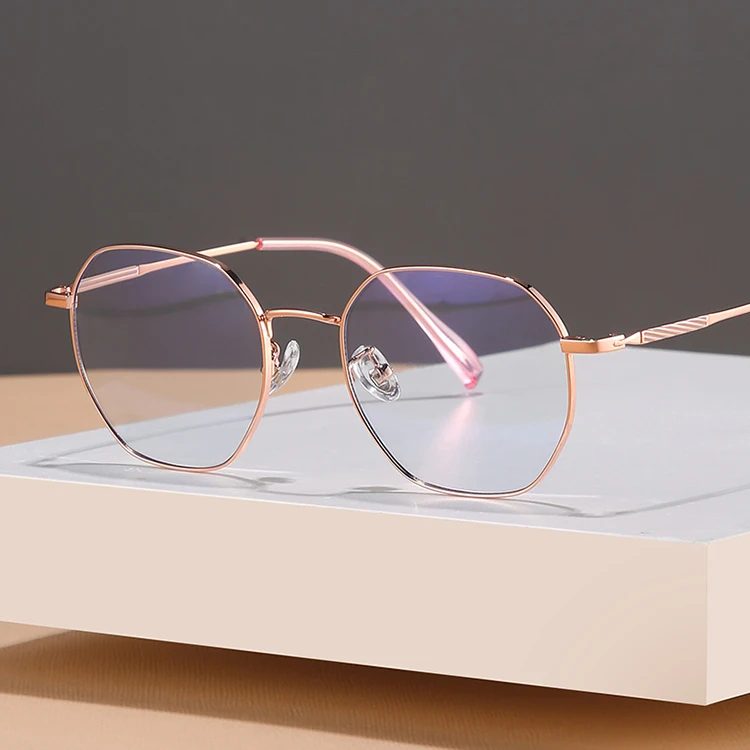 

vintage round metal frame blue light blocking glasses clear for man woman, 3 colors