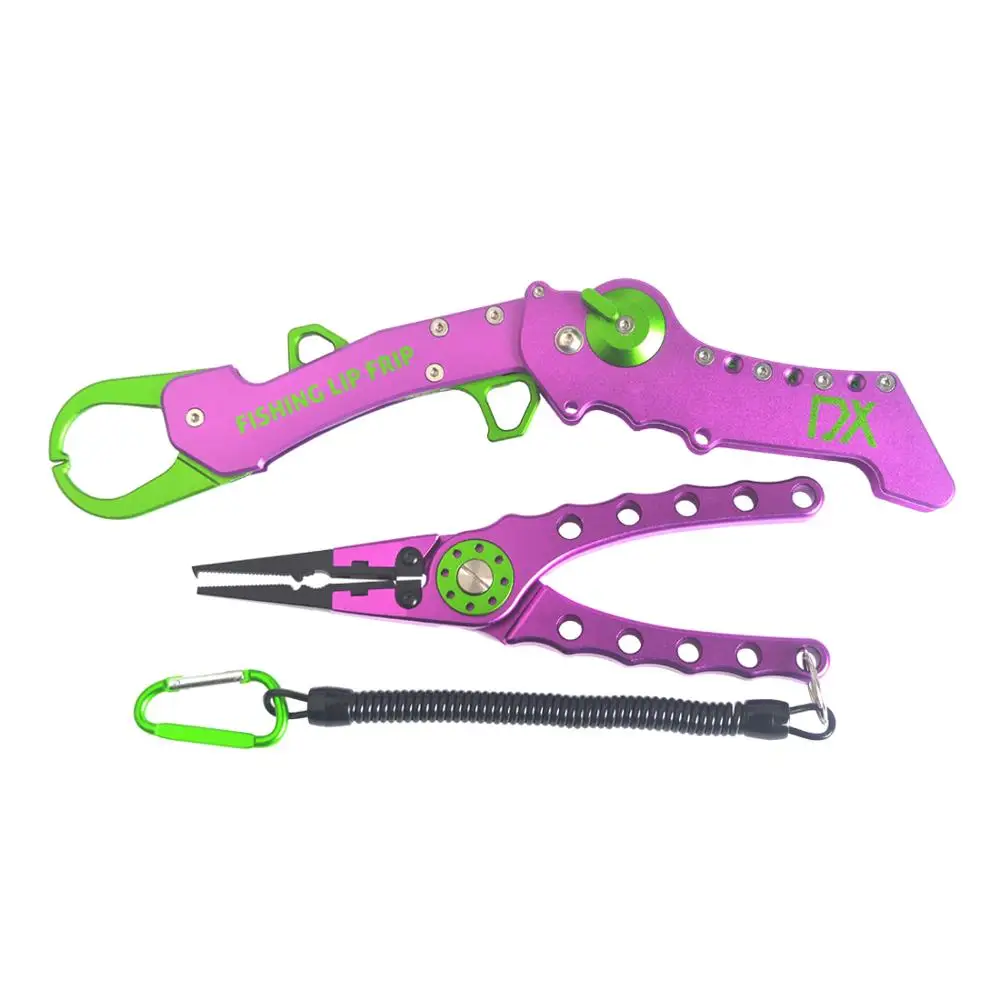 

2020 Amazon Fishing Outdoor Sports Noble Purple New Color Design Multi Feature Fish Grip Tool Plier Kits