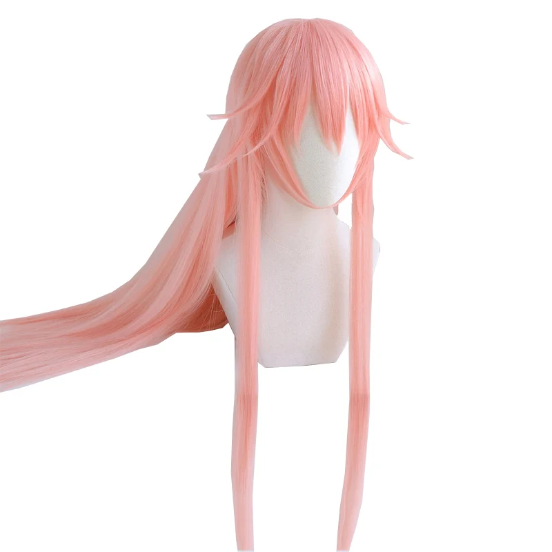 

Pink Long Synthetic Hair Anime Comic Exhibition Cosplay Halloween Hair COS Ombre Wigs Long Double Twist Braid, Pic showed