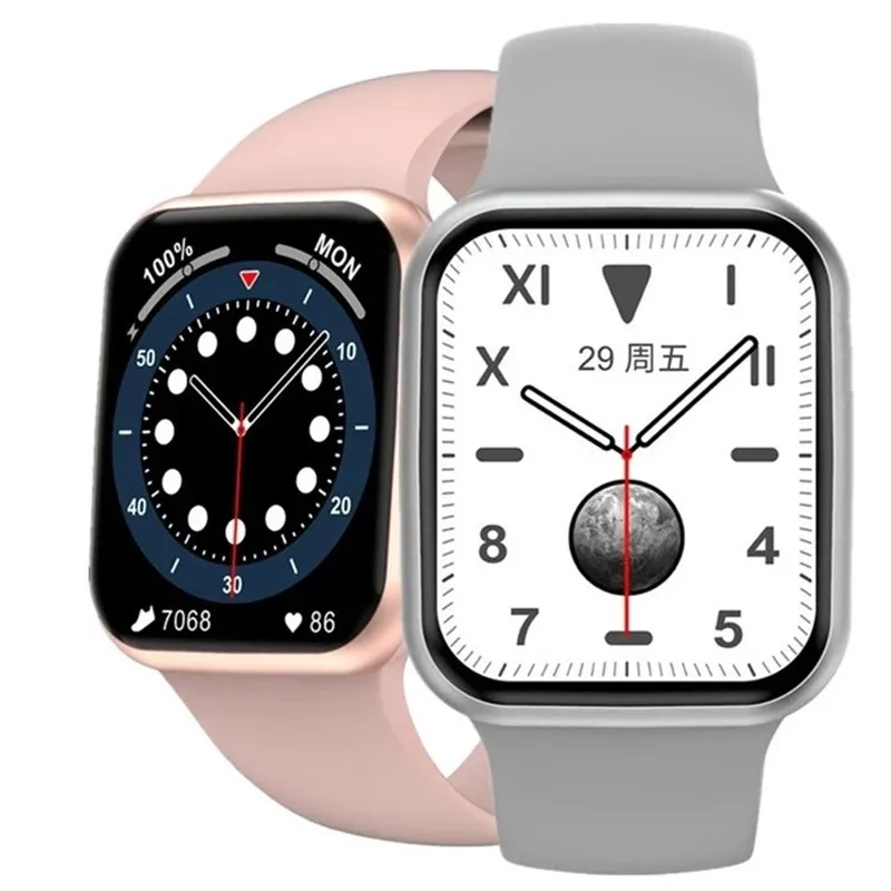 

2021 New dt100 wireless charging SmartWatch 1.75 inch Phone Call Sport Heart Rate Smart Watch ip68 DT100 pro smart watch