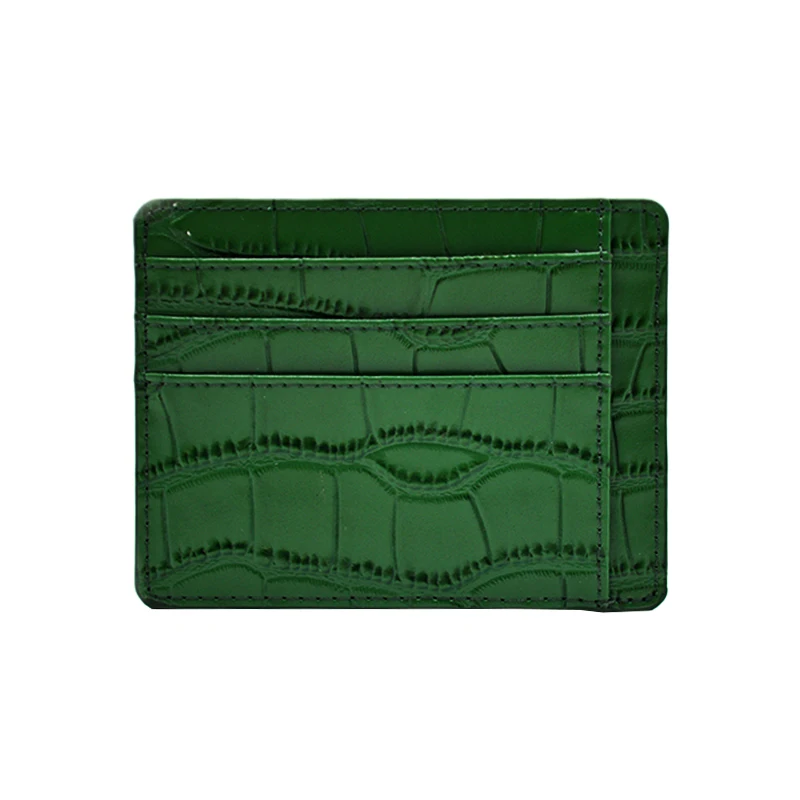 

Ysure New Product Ultra-Thin Card Holder Anti Rfid Billetera Crocodile Tarjetero Leather Card Holder Tarjeteros Para Hombre, Customized