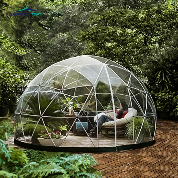 

Mini Transparent PVC Geodesic Expo Dome Round Roof Tents on Sale for Party, Customized color