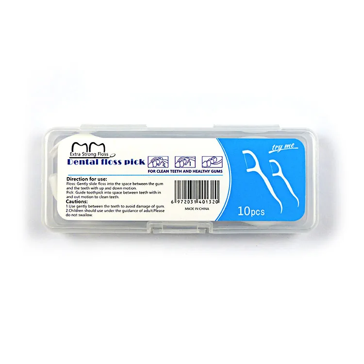 

Easy Glide Compostable Portable Teeth Flosser Dental FLoss Pick In Box Pack