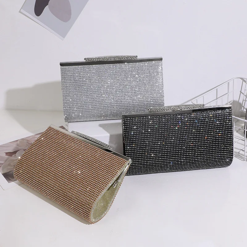 

Luxury Shining Rhinestone Clutch Bag Women Crystal Evening Purse Ladies Cluth Purse