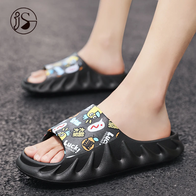 

Custom new EVA slippers casual comfort slides men 2021 fashion soft men shoes, Customized color