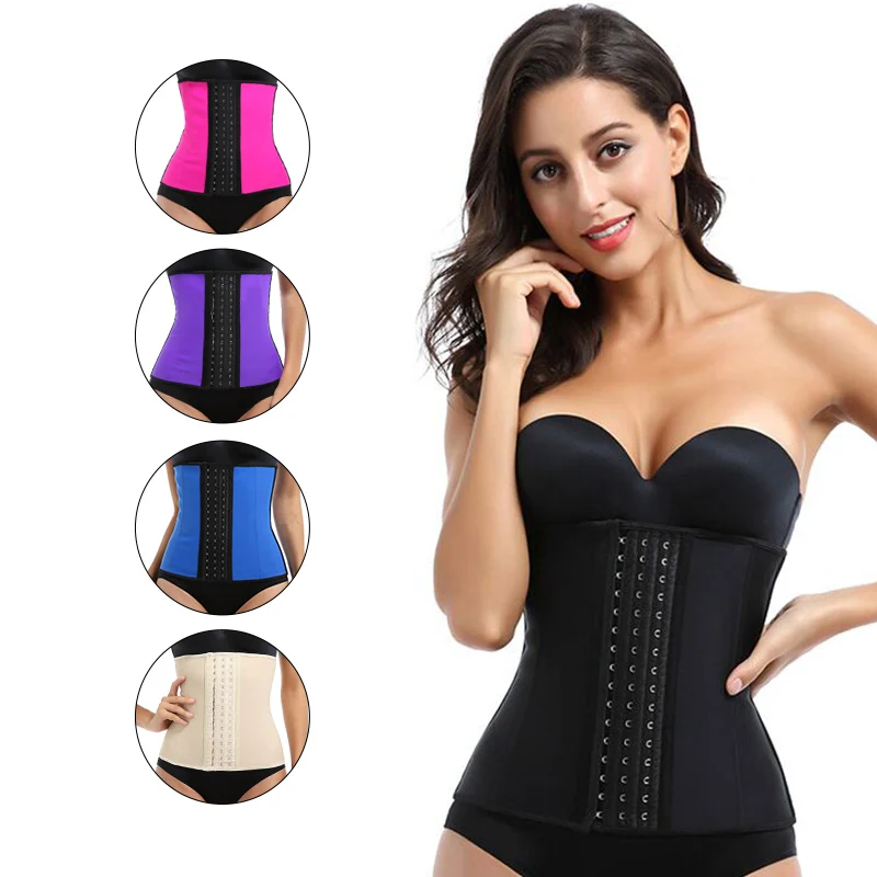 

Women Postpartum Sauna Effect Neoprene Body Shapers 3 Strap Slimming Corset Waist Trainer Belt With 3 Row Hooks